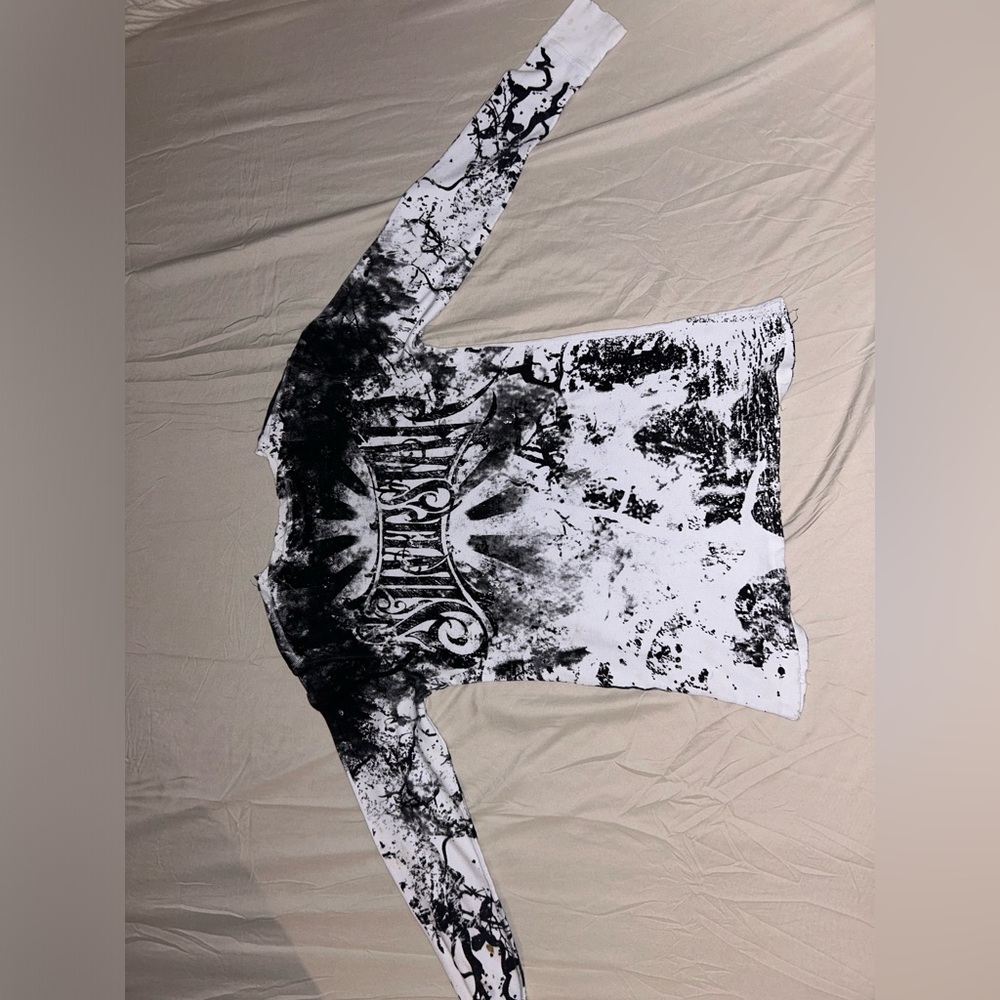Y2K silver star long sleeve